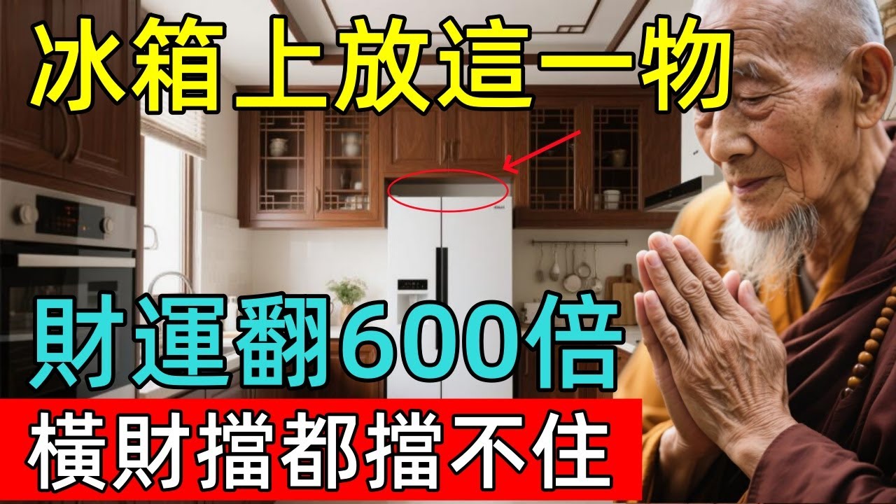 風水師偷偷洩露：冰箱上面放一寶，財神天天來敲門，富貴擋都擋不住！#佛陀 #佛學 #佛法 #佛教 #修行 #智慧 #因果 #佛家  #佛學知識 #佛學智慧 #修心修行 #佛教文化 #禪悟人生 #傳統文化