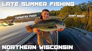 видео: Ловля гигантского окуня поздним летом с помощью лягушки Topwater в Северном Висконсине (30 август... картинка: Ловля гигантского окуня поздним летом с помощью лягушки Topwater в Северном Висконсине (30 август...