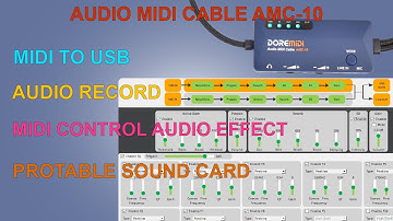 【DOREMiDi】How to Use Portable MIDI and audio Recording Cable(AMC-10)