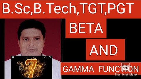 B.Sc1:SOME TRANSFORMATION OF GAMMA FUNCTION ,Integral Calculas