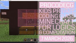 ProCodeCG Kids Private Coding Class - Aidia - 7 March 2026