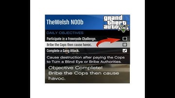 GTA V Bribe the cops then cause havoc daily objective