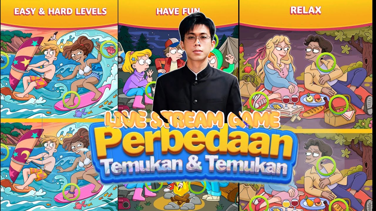 🔴 FIND EASY HIDDEN DIFFERENCES [LIVE] - YouTube