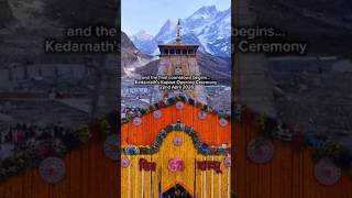 🙏and the final countdown begins Kedarnaths Kapaat Opening Ceremony 22nd April 2026#mahadev #trending