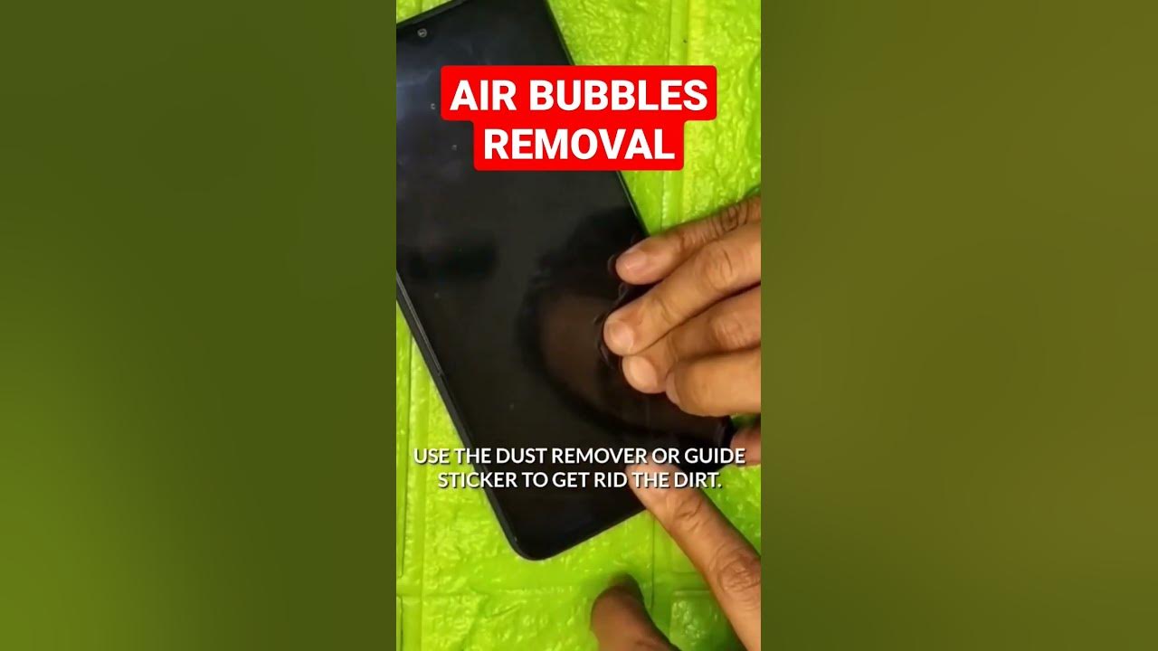 how-to-remove-air-bubbles-from-screen-protector-youtube