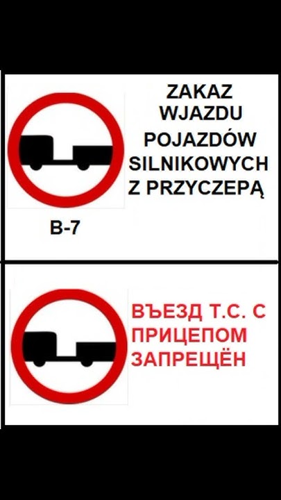 Дорожные знаки в Польше Znaki drogowe w Polsce Дорожні знаки Польщі ...