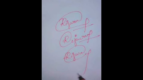 Rizwan name signature #shorts#signs#namesignature#youtubeshorts#signature#autograph#trendingshorts