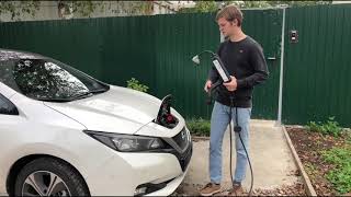 Поставил зарядку для авто Nissan Leaf ZE1 (Installing my own Electric Vehicle Charger)