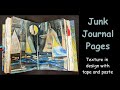 Junk Journal Page - Moody Boats with Texture