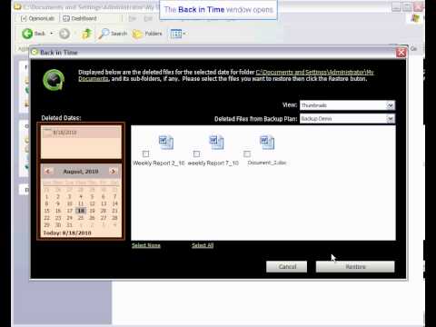 FreeAgent GoFlex: Premium Backup How to Restore Files Using Windows Explorer