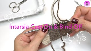 Intarsia Cast On & Bind Off