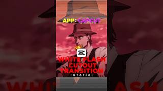 White Flash Cutout Transition Capcut Tutorial || #shorts #capcuttutorial