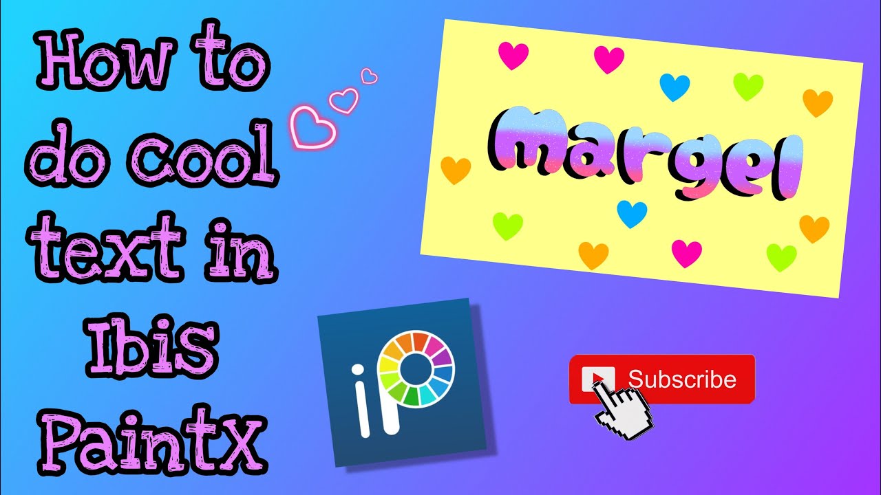 ♥️ HOW TO DO A COOL TEXT IN IBISPAINT X ♥️ - YouTube