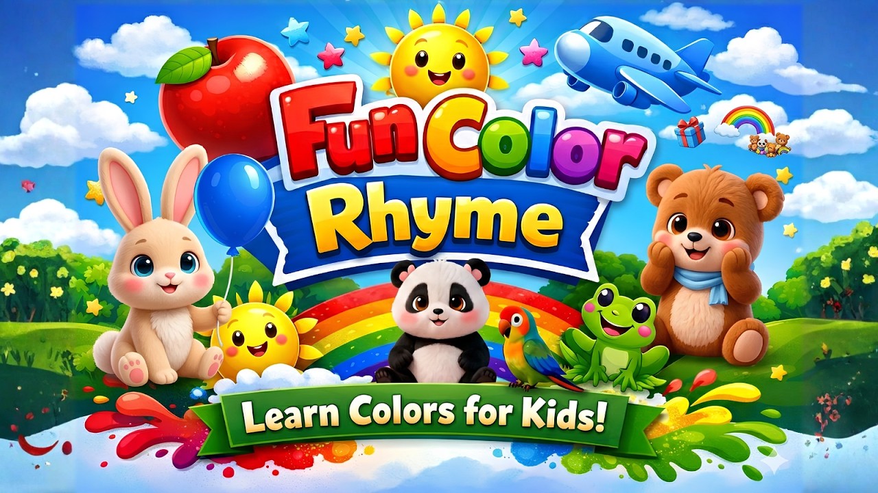 Fun Color Rhyme for Kids | Learn Colors | Nursery Rhyme for Children ...