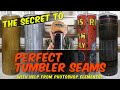 The Secret To Creating Perfect Tumbler Seams, And How To Make Seams Using Photoshop Elements!