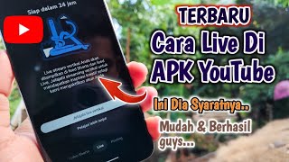 INI SYARATNYA!! Cara Live Di YouTube Tanpa 1000 Subscribe