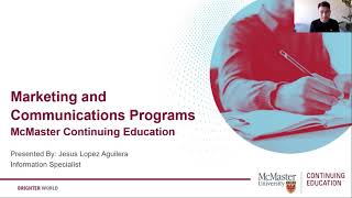 Marketing and Communications Program Preview – Presented by McMaster Continuing Education