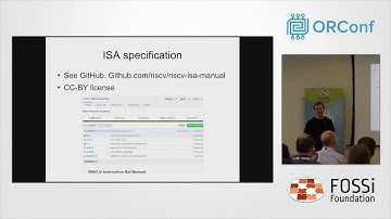 An overview of recent RISC-V Foundation activities - ORConf 2017