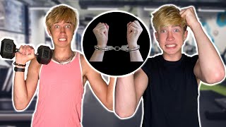 Handcuffed together for 24 hours! | Cash & Maverick