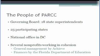PARCC Webinar Part 1 The People Behind PARCC