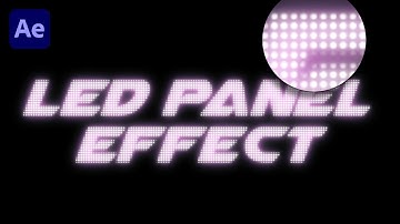 How to: LED Panel / Dotted Light effect in After Effects 💡