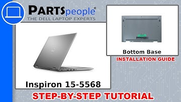 Dell Inspiron 15-5568 (P58F001) Bottom Base How-To Video Tutorial