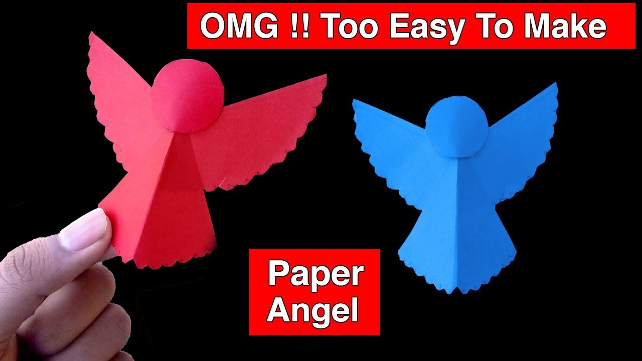 How to make a paper angel - Christmas tree decorations 