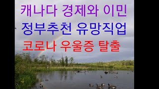 코로나이후 캐나다 경제전망과 이민동향.실업자에게 보낸 정부의 취업추천.우울모드 탈출비법.