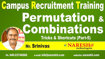 Permutation and Combinations Part 5 | Campus Recruitment Training | CRT Training