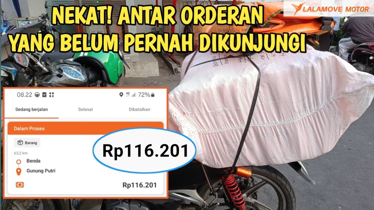 NEKAT! ANTAR ORDERAN YANG BELUM PERNAH DIKUNJUNGI DRIVER LALAMOVE MOTOR | ABANG LALA
