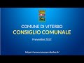 Comune di Viterbo - Consiglio Comunale 9 novembre 2021
