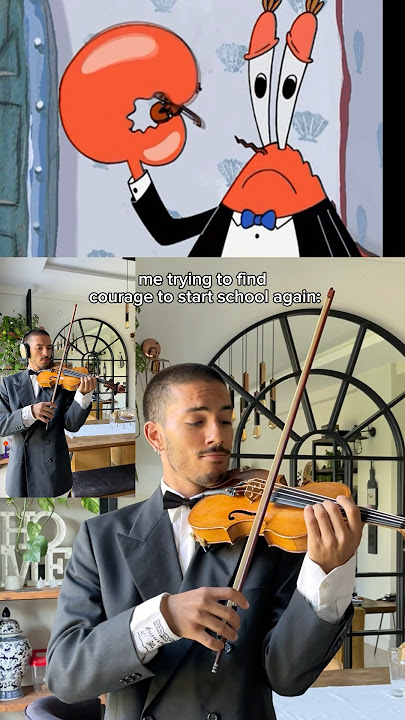 MR. KRABS TINIEST VIOLIN??||  #shorts #violin #spongebob