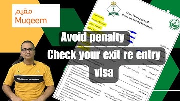 Check Your Saudi Exit Re-Entry Visa Stay Period NOW! Avoid Penalties with These Easy Steps