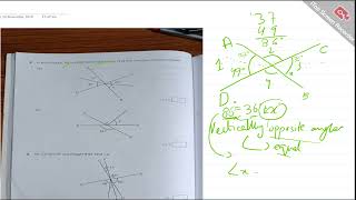 How to find the unknown angle x |  Opposite Angles | Grade 5 O Level Mathematics | Cambridge Board