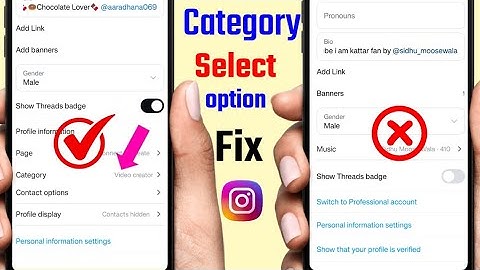how to enable category option in | instagram category tools and category option not showing