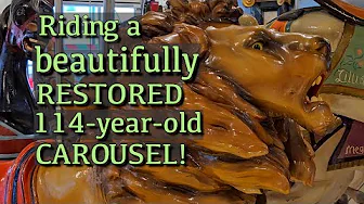 Riding the 1910 Seaside Heights Dentzel Looff Carousel - 2024