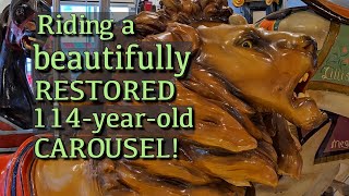 Riding the 1910 Seaside Heights Dentzel Looff Carousel - 2024
