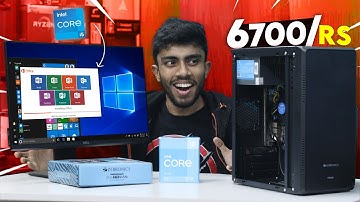 6700/- Rs Budget Intel PC Build!⚡Cheapest Online PC Build Ever🪛 Gaming?
