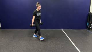 Pure Fit CF Dumbbell- Walking Lunges
