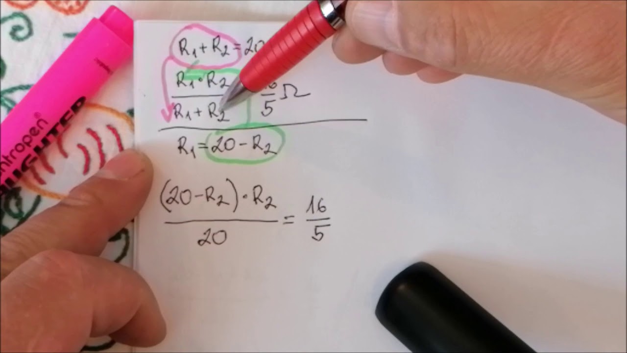 Riešený príklad na sériové a paralelné zapojenie rezistorov