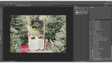 Photoshop Tutorial from CLP Design- How to use the new Winter Wonderland Action.