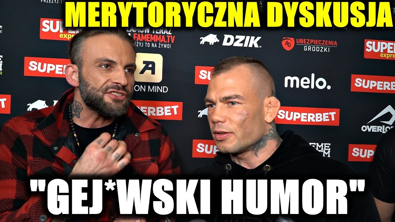 "Wspomniałeś o moim ku**sie" - dziwna rozmowa Gracjana i Bomby na ściance