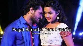 Pagal Banaibe Kare Patarki  Slowed U0026 Reverb  Khesari Lal Yadav U0026 Priyanka Singh  Bhojpuri Song 