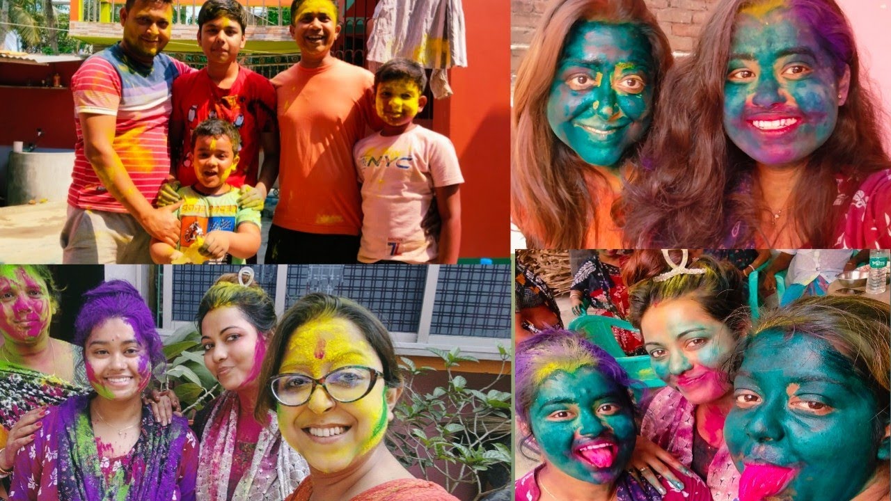 কারা কারা এমন রং খেলছো # রং খেলা কাকে বলে দেখি নাও 😛😛😛#bengalivlog #dailyvlog