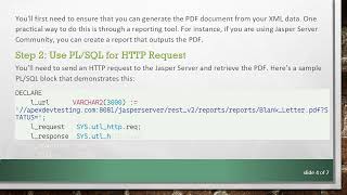 Solution for Saving PDFs into Database with Oracle Apex and ORDS