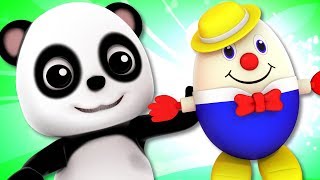 humpty dumpty sat on a wall baby bao panda videos by kids tv