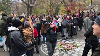 John Lennon NYC - 41 Years ago Today - Fans Annual sing-along - Central Park New York - Dec 8, 2021.