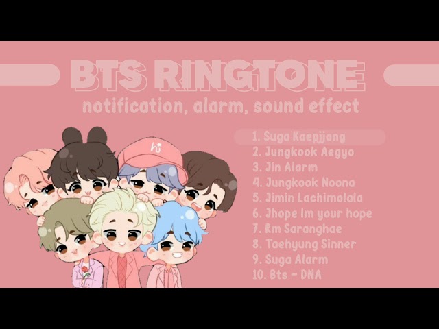 BTS RINGTONES, NOTIFICATIONS, SOUND EFFECT, ALARM class=