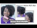Defined Hair with the Denman Brush on my Low Porosity Type 4b/c Natural Hair