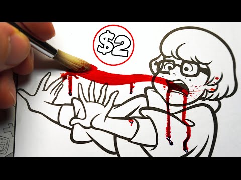 Horror Artist Vs 2 Scooby-Doo! Velma Colouring Book